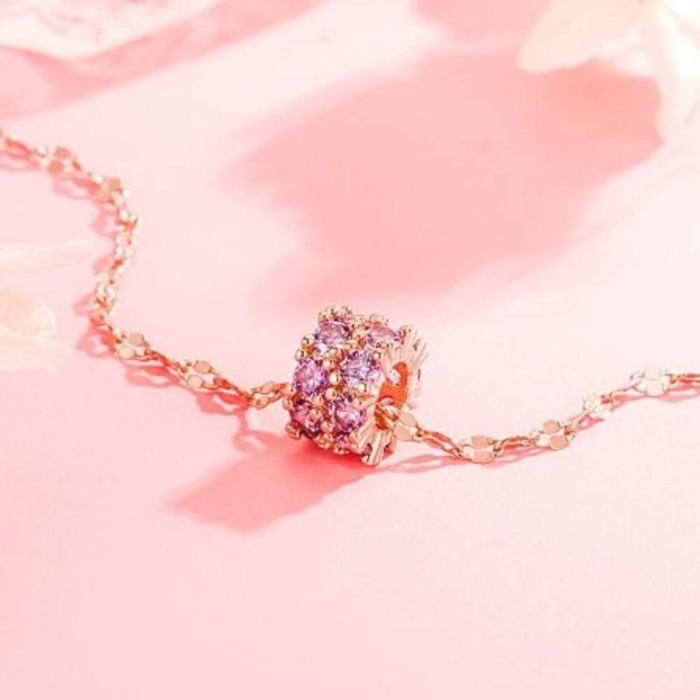 Bohemia 14K Rose Gold and Genuine Amethyst Pendant NWOT - Picture 2 of 3